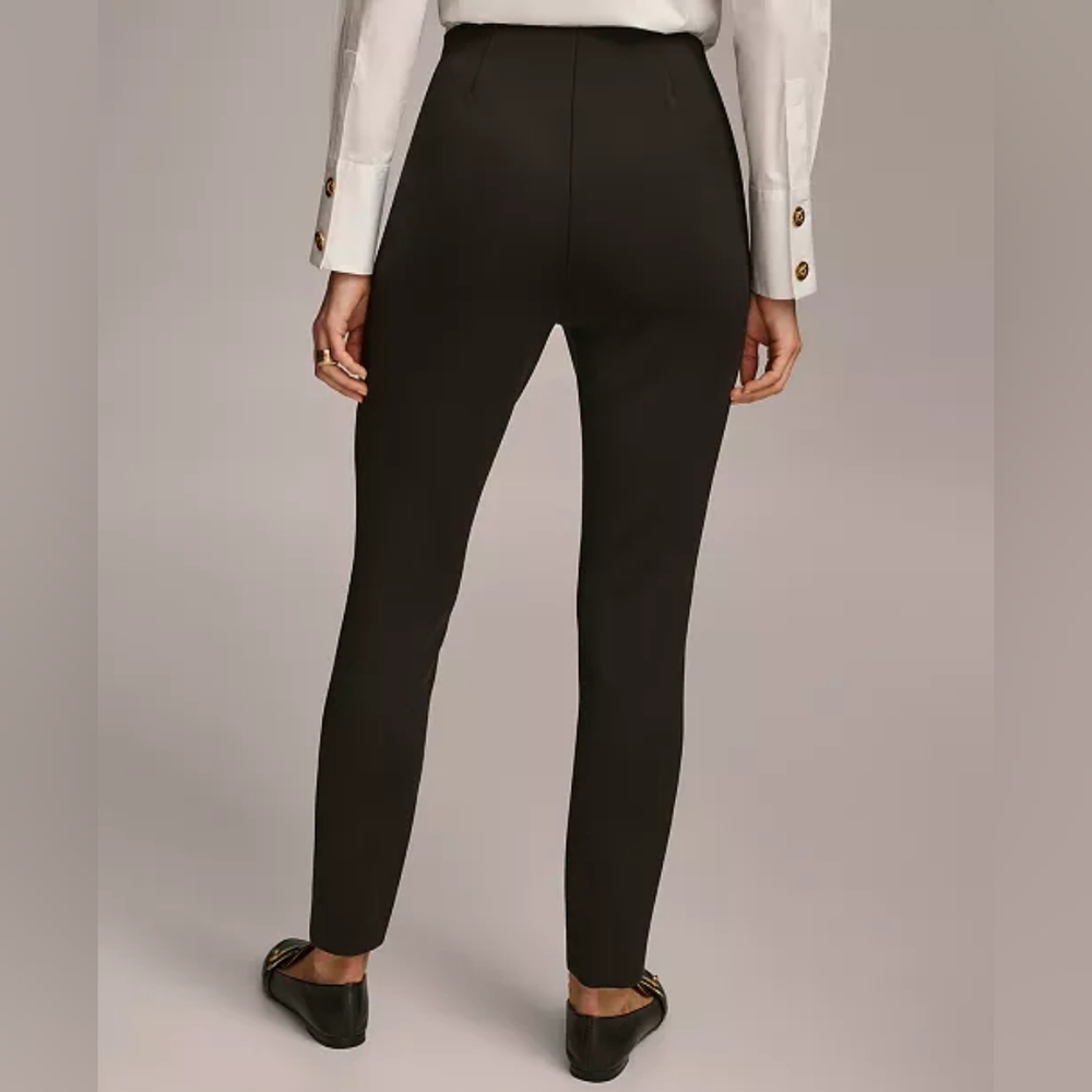 Donna Karan High Rise Slim Stretch Slacks Trousers - Picture 2 of 14
